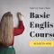 Minimalist and Modern Basic English Course Poster